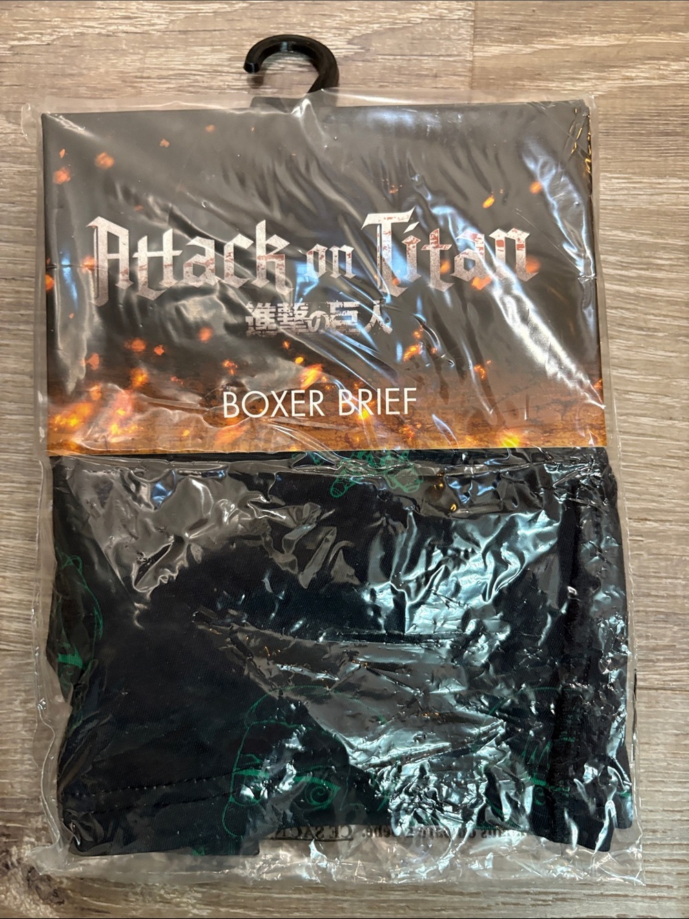 Crunchyroll Attack on Titan Boxer Brief Black Size Small NWT